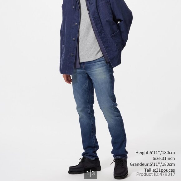 Brand new uniqlo men jean size 32 slim fit - Picture 1 of 1